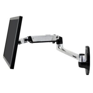 LX Wall Monitor Arm (polished aluminum)